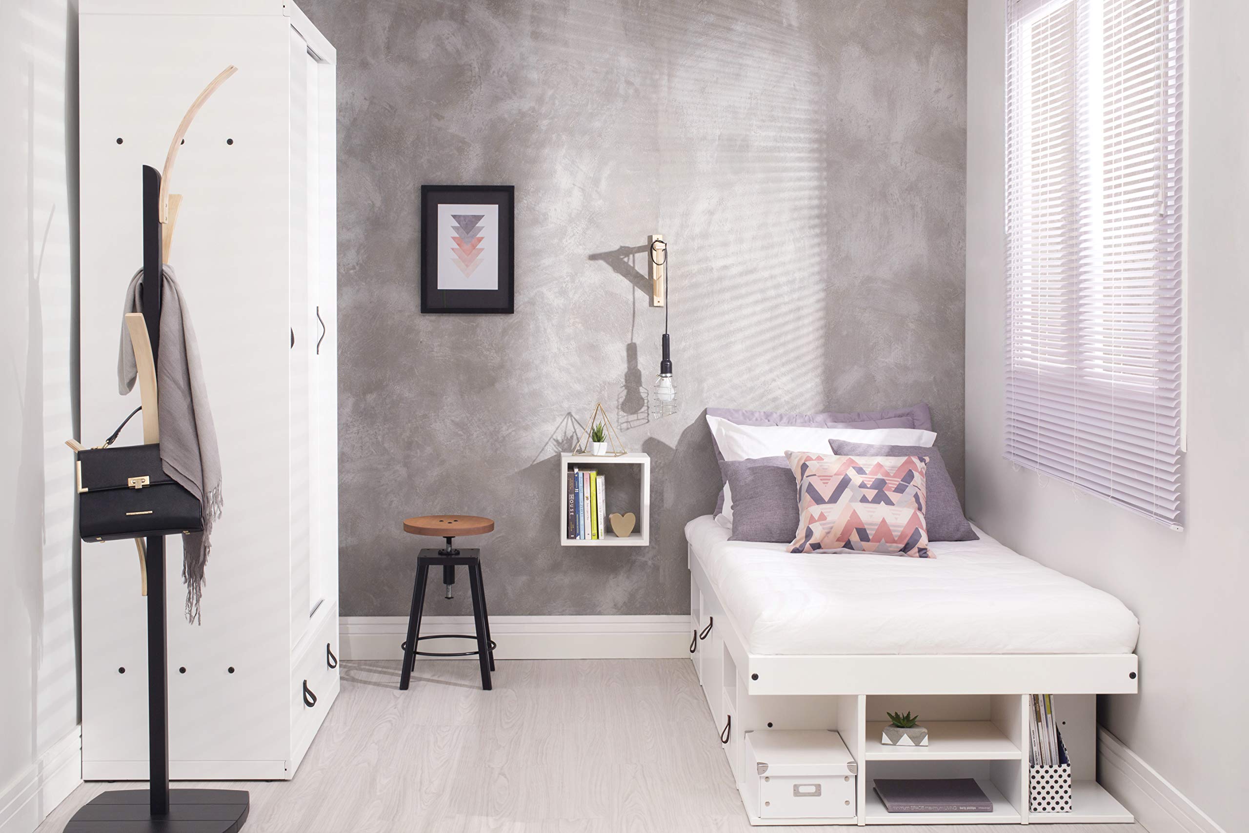 【Furniture】Bali Storage Platform Bed with Drawers