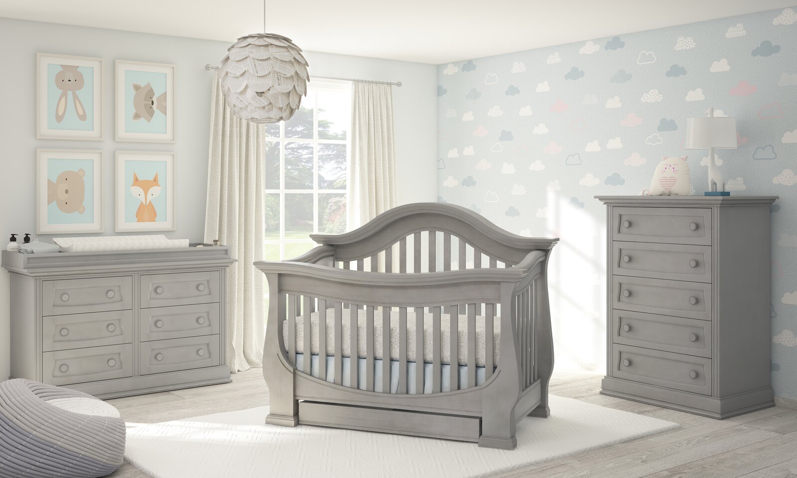 【Baby&Kids】Davenport 4-in-1 Convertible Crib
