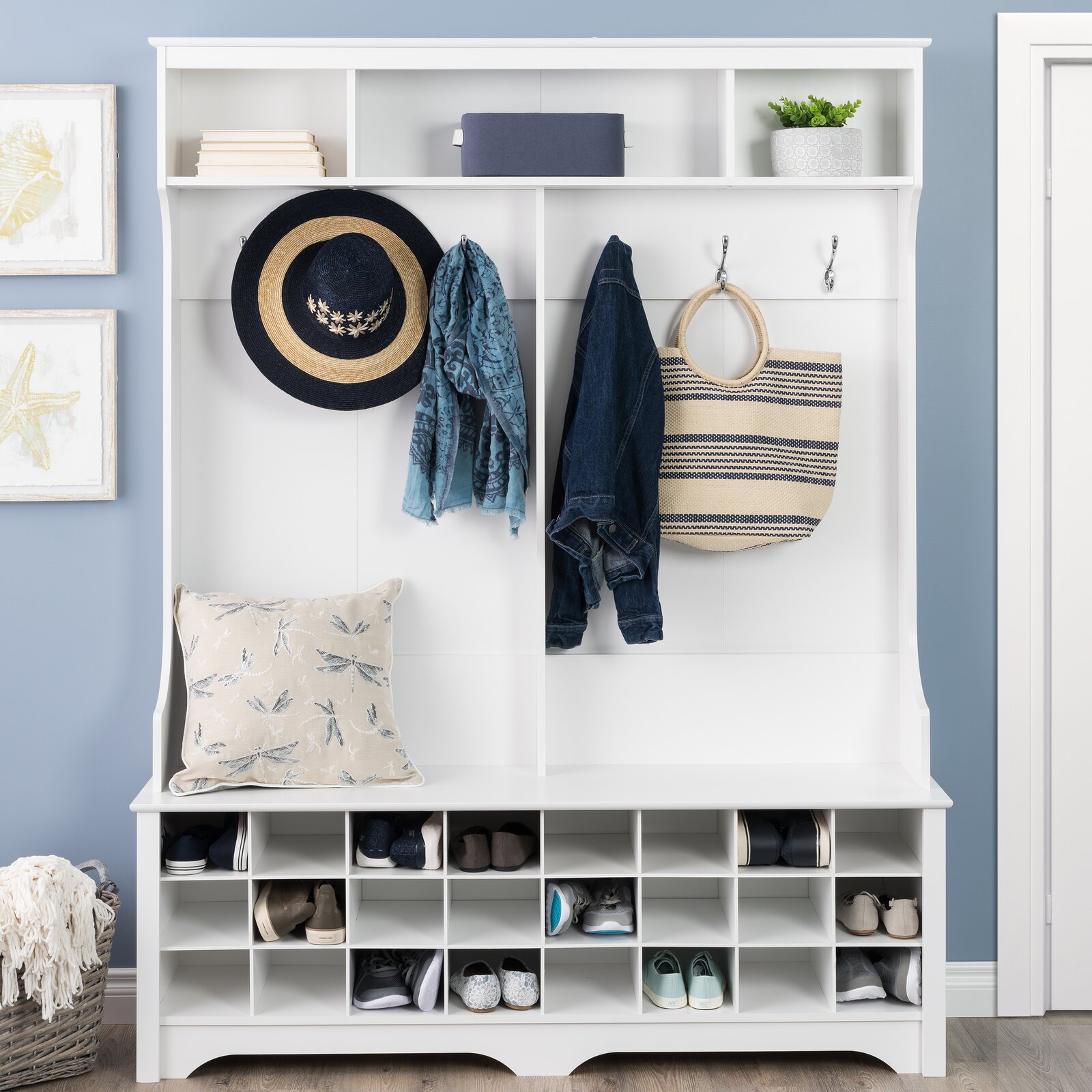 【Furniture】Gracie 60'' Wide Hall Tree with Bench