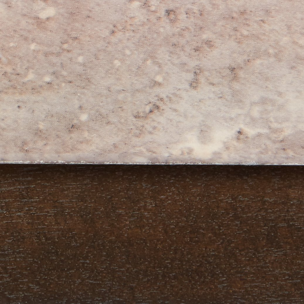 【Furniture】Faux Marble 3-Piece Table Set, Includes Coffee Table & 2 End Tables, Gray & Brown