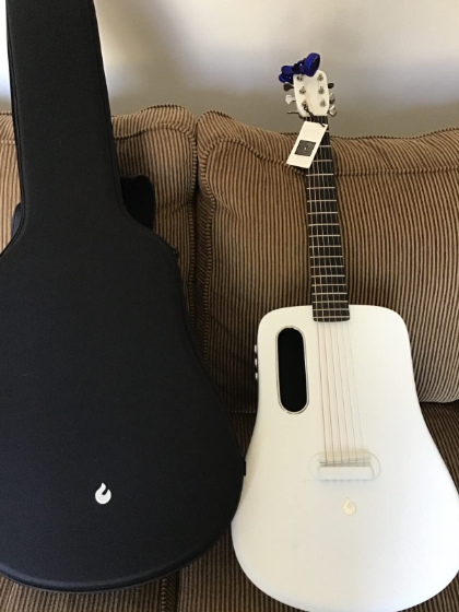 LAVA ME 2 Carbon Fiber Guitar 36 Electric Travel Guitar with Pack Plectrum & Charging Cable