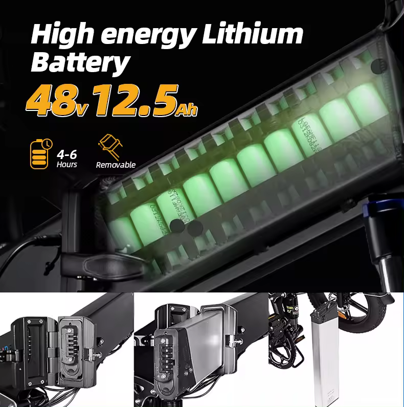 48V 500W 15AH Foldable Bicycle E-Bike ebike 20 Inch Fat Tire electric folding fat bike e bicycle