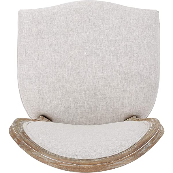 Christopher Knight Home Phinnaeus Beige Fabric Dining Chair (Set of 2), 2-Pcs Set Beige 2-Pcs Set