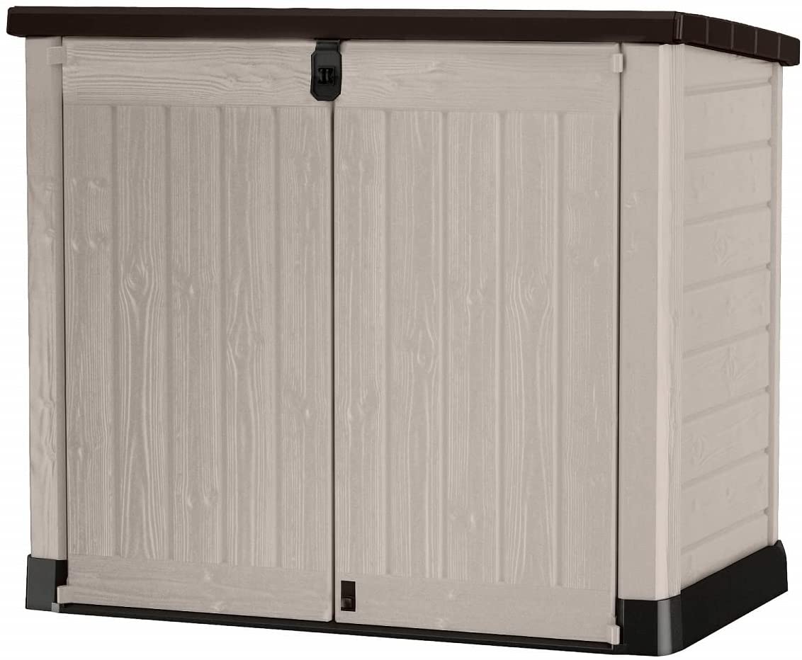 Keter Store It Out Pro Outdoor Storage Shed, 155 x 82 x 155cm Beige/Brown